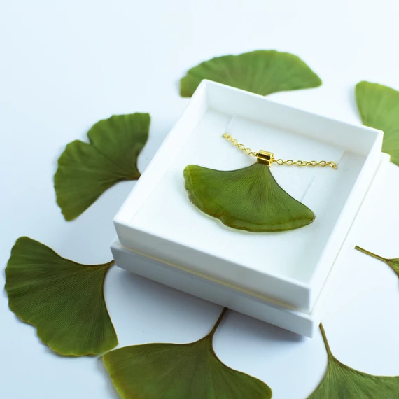 Ginkgo nyaklánc (arany)
