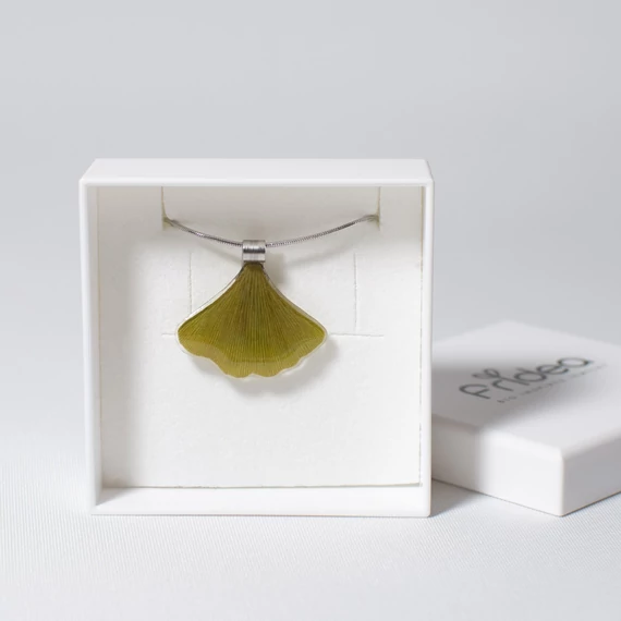Ginkgo biloba nyaklánc (ezüst)