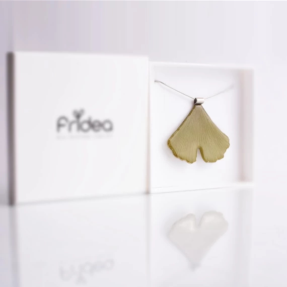 Ginkgo biloba nyaklánc (ezüst)