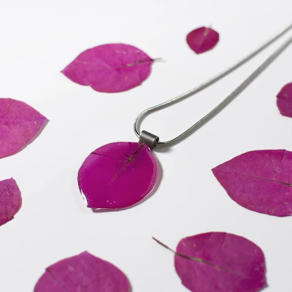Bougainvillea nyaklánc (ezüst)