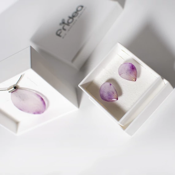 Orchidea nyaklánc (ezüst)