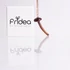 Kép 1/2 - Lila pénzecskegomba nyaklánc (rosegold)
